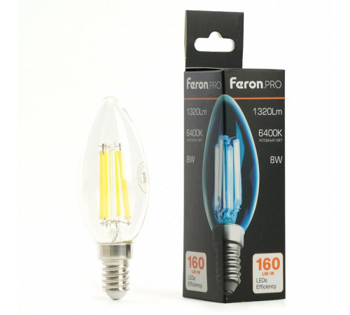Лампа светодиодная Feron LB-1208 E14 8W 6400K 51249