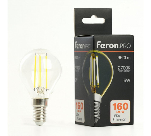 Лампа светодиодная Feron E14 6W 2700K LB-1706 51256 Лампа светодиодная Feron E14 6W 2700K LB-1706 51256