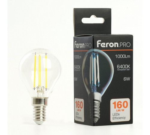 Лампа светодиодная Feron LB-1706 E14 6W 6400K 51258