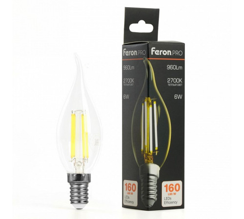 Лампа светодиодная Feron LB-1216 E14 6W 2700K 51262 Лампа светодиодная Feron LB-1216 E14 6W 2700K 51262