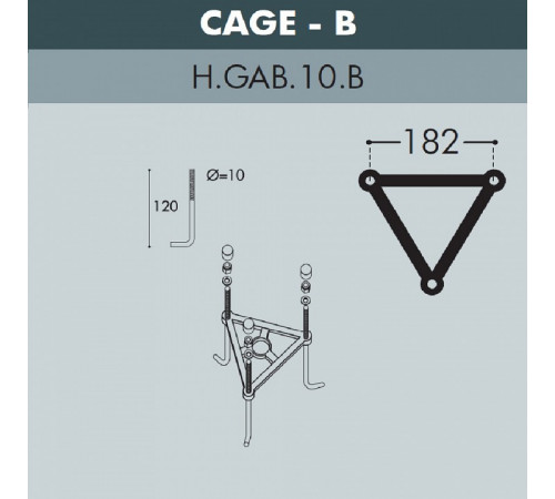 Парковый светильник Fumagalli Globe G30.158.S20.BYF1R Парковый светильник Fumagalli Globe G30.158.S20.BYF1R