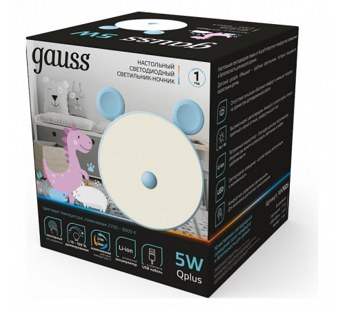Настольная лампа Gauss Qplus NN7026 Настольная лампа Gauss Qplus NN7026