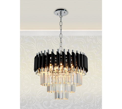 Подвесная люстра Natali Kovaltseva DARIAN 76017/5C CHROME BLACK Подвесная люстра Natali Kovaltseva DARIAN 76017/5C CHROME BLACK