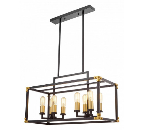 Подвесная люстра Lumina Deco Waldorf LDP 1140-8 BK+MD