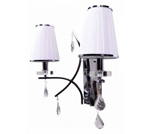 Бра Lumina Deco Glamour LDW 66247-2 WT+CHR Бра Lumina Deco Glamour LDW 66247-2 WT+CHR