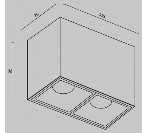 Накладной светильник Maytoni Alfa LED C065CL-02-L12W3K-B Накладной светильник Maytoni Alfa LED C065CL-02-L12W3K-B