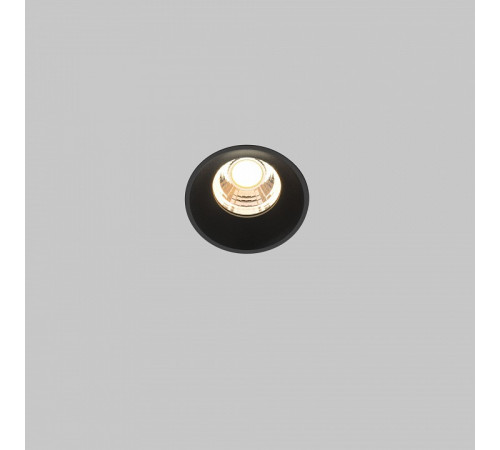 Встраиваемый светильник Maytoni Technical Downlight Round DL058-7W3K-TRS-B