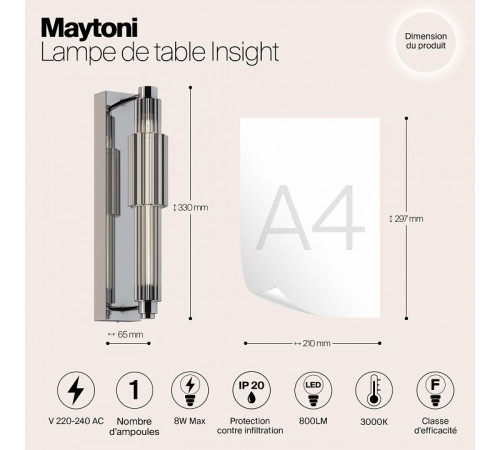 Настенный светильник Maytoni Verticale MOD308WL-L9CH3K