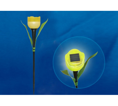 Светильник на солнечных батареях (UL-00004277) Uniel Promo USL-C-452/PT305 Yellow Tulip