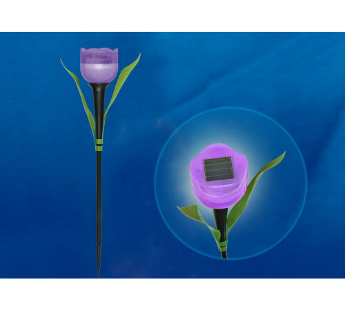 Светильник на солнечных батареях (UL-00004278) Uniel Promo USL-C-453/PT305 Purple Tulip