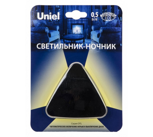 Светильник-ночник Uniel DTL-320 Треугольник/Black/Sensor UL-00007224