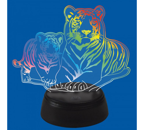 Настольная лампа Uniel ULI-M508 RGB/3AA TIGER FAMILY/BLACK UL-00008403