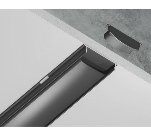 Алюминиевый накладной профиль Ambrella Light Alum Profile GP1600BK Алюминиевый накладной профиль Ambrella Light Alum Profile GP1600BK