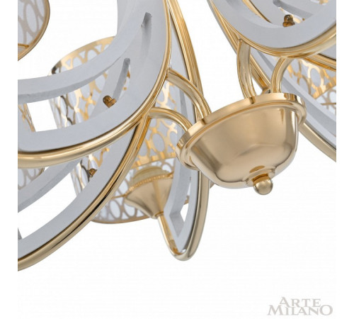 Подвесная люстра Arte Milano Florentia-3387 303387/6 Wh/Gd