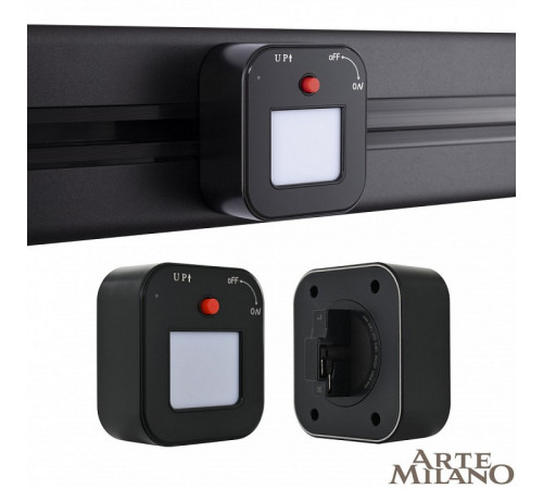 Трековая подсветка Arte Milano Am-track-sockets 380022TL/Light Black