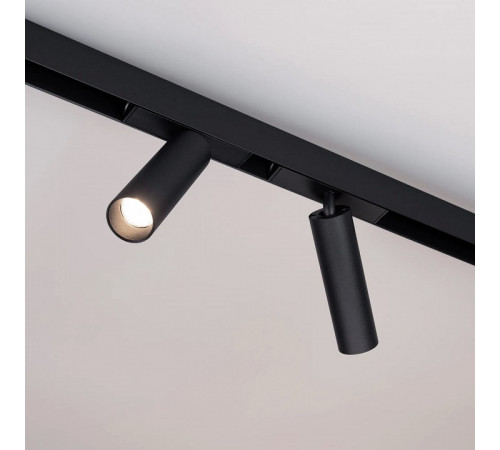 Трековый магнитный светильник Arlight MAG-SPOT-25-R120-12W Warm3000 (BK, 30 deg, 24V, DALI) 046321