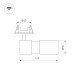 Встраиваемый спот Arlight LGD-ARTEMIS-BUILT-FLAP-R55-12W Day4000 051795