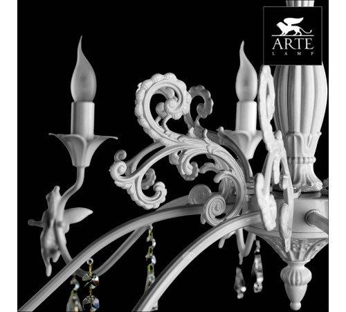 Подвесная люстра Arte Lamp Angelina A5349LM-8WH