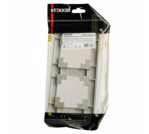 Рамка двухместная Stekker PFR00-7002-03 Катрин 39798