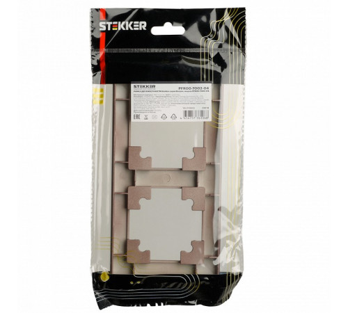 Рамка двухместная Stekker PFR00-7002-04 Катрин 39818 Рамка двухместная Stekker PFR00-7002-04 Катрин 39818