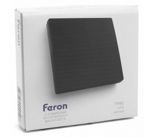 Выключатель беспроводной двухклавишный Feron TM82 41723 Выключатель беспроводной двухклавишный Feron TM82 41723