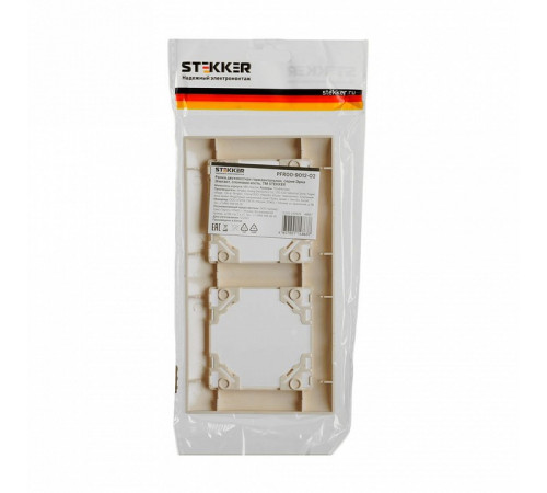 Рамка двухместная Stekker PFR00-9012-02 Эрна Элегант 49667 Рамка двухместная Stekker PFR00-9012-02 Эрна Элегант 49667