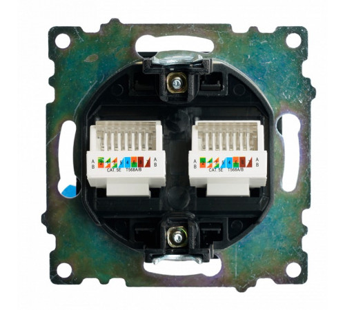 Розетка компьютерная 2-местная RJ-45 Stekker Катрин GLS00-7109-05 50007 Розетка компьютерная 2-местная RJ-45 Stekker Катрин GLS00-7109-05 50007
