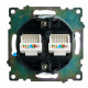 Розетка компьютерная 2-местная RJ-45 Stekker Катрин GLS00-7109-05 50007
