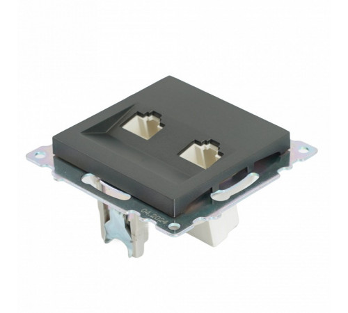 Розетка компьютерная 2-местная RJ-45 Stekker Катрин GLS00-7109-06 50008