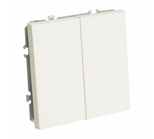 Выключатель двухклавишный Stekker Эмили RSW10-5111-01 50162 Выключатель двухклавишный Stekker Эмили RSW10-5111-01 50162