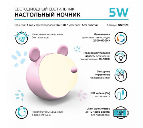 Настольная лампа Gauss Qplus NN7024 Настольная лампа Gauss Qplus NN7024