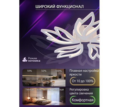 Потолочная люстра Natali Kovaltseva Rif LED LAMPS 81118/4C Потолочная люстра Natali Kovaltseva Rif LED LAMPS 81118/4C
