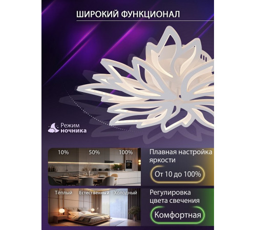 Потолочная люстра Natali Kovaltseva Rif LED LAMPS 81118/6C Потолочная люстра Natali Kovaltseva Rif LED LAMPS 81118/6C