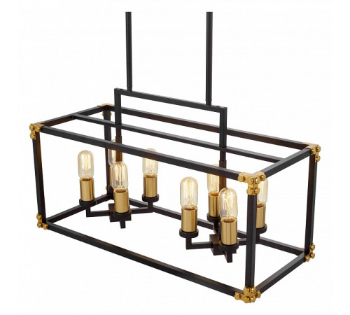 Подвесная люстра Lumina Deco Waldorf LDP 1140-8 BK+MD