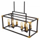 Подвесная люстра Lumina Deco Waldorf LDP 1140-8 BK+MD