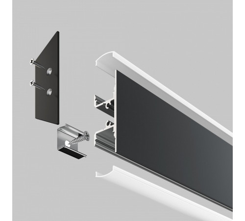 Алюминиевый профиль Maytoni Led strip ALM-1848-B-2M Алюминиевый профиль Maytoni Led strip ALM-1848-B-2M