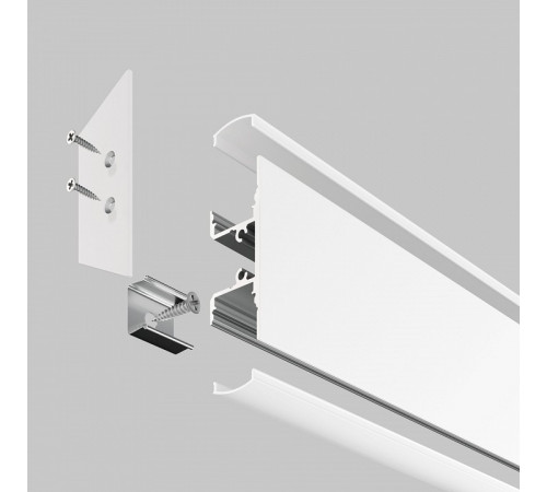 Алюминиевый профиль Maytoni Led strip ALM-1848-W-2M Алюминиевый профиль Maytoni Led strip ALM-1848-W-2M