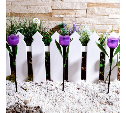 Светильник на солнечных батареях (UL-00004278) Uniel Promo USL-C-453/PT305 Purple Tulip