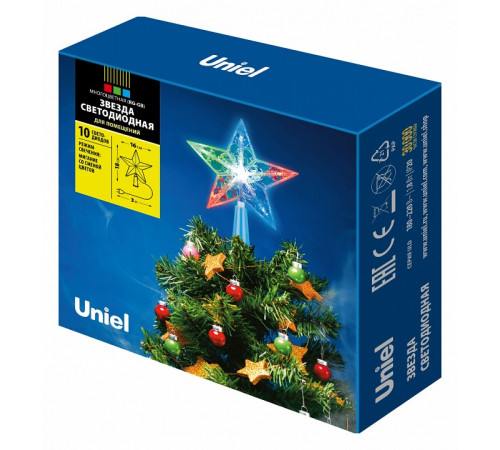 Украшение звезда Uniel ULD-H1516-010/DTA MULTI STAR UL-00005491 Украшение звезда Uniel ULD-H1516-010/DTA MULTI STAR UL-00005491