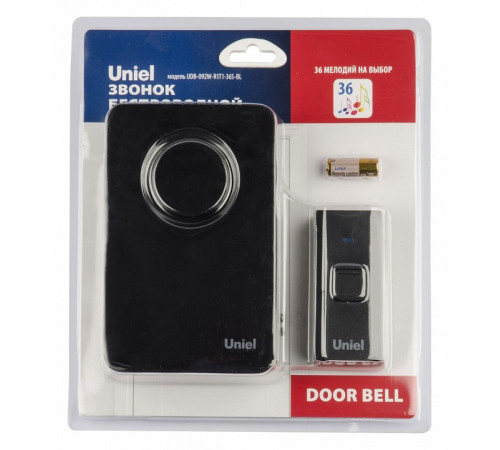Звонок электронный (UL-00006437) Uniel UDB-092W-R1T1-36S-BL Звонок электронный (UL-00006437) Uniel UDB-092W-R1T1-36S-BL
