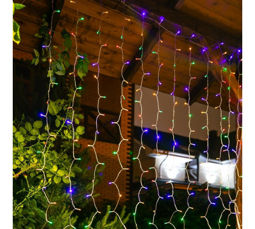 Гирлянда на солнечных батареях (UL-00006539) Uniel Занавес USL-S-132/PT1515 Multicolor Curtain Гирлянда на солнечных батареях (UL-00006539) Uniel Занавес USL-S-132/PT1515 Multicolor Curtain