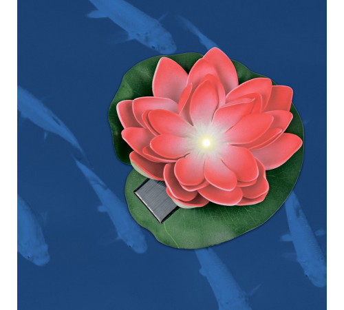 Светильник на солнечной батарее Uniel USL-S-826/PT060 RED WATERLILY UL-00011599 Светильник на солнечной батарее Uniel USL-S-826/PT060 RED WATERLILY UL-00011599
