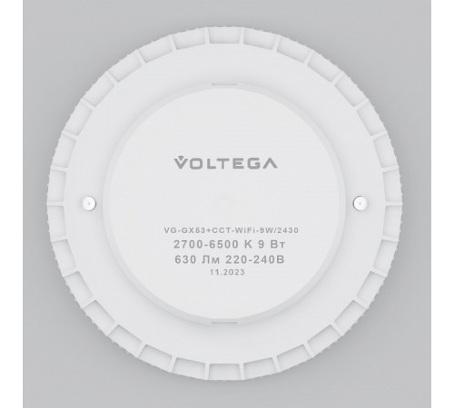 Лампа светодиодная Voltega Wi-Fi bulbs GX53 9W 2700K-6500K DIM 2430 Лампа светодиодная Voltega Wi-Fi bulbs GX53 9W 2700K-6500K DIM 2430