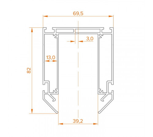 Профиль для натяжного потолка Wolta WAP-WML-TR2/01B