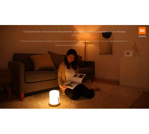 Умная настольная лампа Xiaomi Mi Bedside Lamp 2 MJCTD02YL (MUE4093GL) X22469 Умная настольная лампа Xiaomi Mi Bedside Lamp 2 MJCTD02YL (MUE4093GL) X22469