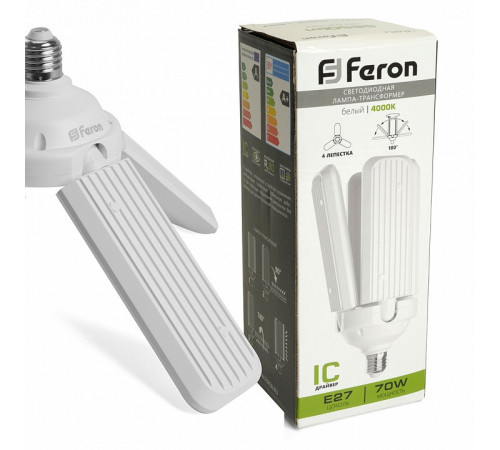 Лампа светодиодная Feron LB-654 E27 70W 4000К 48773 Лампа светодиодная Feron LB-654 E27 70W 4000К 48773