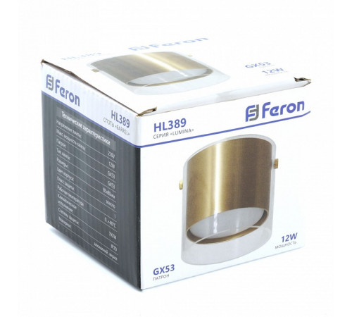 Накладной светильник Feron Barrel Lumina HL389 48796 Накладной светильник Feron Barrel Lumina HL389 48796