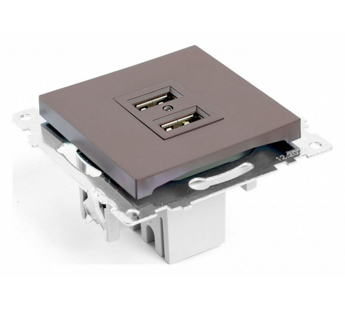 Розетка USB 2-местная Stekker Катрин GLS10-7115-04 49027 Розетка USB 2-местная Stekker Катрин GLS10-7115-04 49027