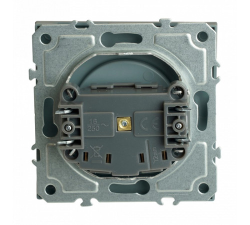Розетка 1-местная с защитной шторкой Stekker RST16-5109-10 Эмили 49954