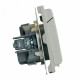 Розетка 1-местная с крышкой и защитными шторками Stekker Эмили RST16-5112-10 49959